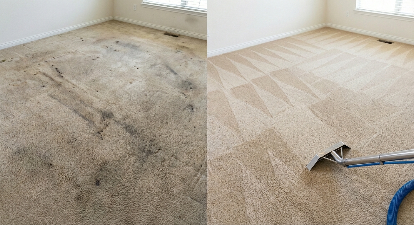 Carpet before cleaning